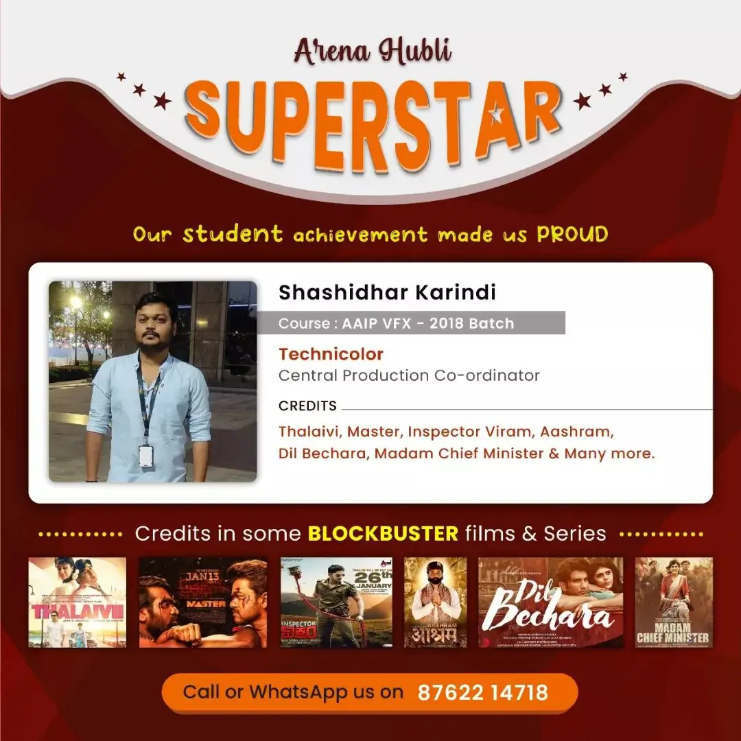 arena animation hubli superstar shashidhar